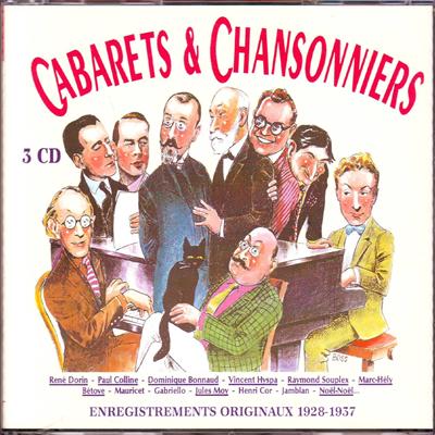 [compil] 'Cabarets et chansonniers : enregistrements originaux 1928-1937'  